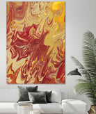 Nomadic Blaze II by Regina Moore on GIANT ART - orange abstract