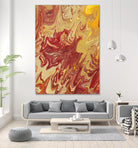 Nomadic Blaze II by Regina Moore on GIANT ART - orange abstract