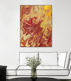 Nomadic Blaze II by Regina Moore on GIANT ART - orange abstract