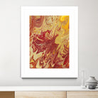 Nomadic Blaze II by Regina Moore on GIANT ART - orange abstract