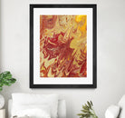 Nomadic Blaze II by Regina Moore on GIANT ART - orange abstract