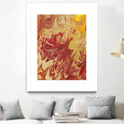 Nomadic Blaze II by Regina Moore on GIANT ART - orange abstract