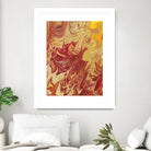 Nomadic Blaze II by Regina Moore on GIANT ART - orange abstract