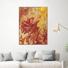 Nomadic Blaze II by Regina Moore on GIANT ART - orange abstract