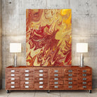 Nomadic Blaze II by Regina Moore on GIANT ART - orange abstract