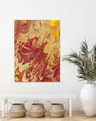 Nomadic Blaze II by Regina Moore on GIANT ART - orange abstract