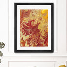 Nomadic Blaze II by Regina Moore on GIANT ART - orange abstract