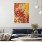 Nomadic Blaze II by Regina Moore on GIANT ART - orange abstract