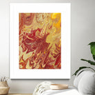 Nomadic Blaze II by Regina Moore on GIANT ART - orange abstract