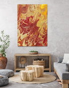 Nomadic Blaze II by Regina Moore on GIANT ART - orange abstract