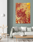 Nomadic Blaze II by Regina Moore on GIANT ART - orange abstract