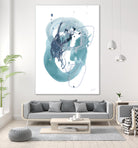 Aqua Orbit IV by June Erica Vess on GIANT ART - blue abstract