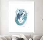 Aqua Orbit IV by June Erica Vess on GIANT ART - blue abstract