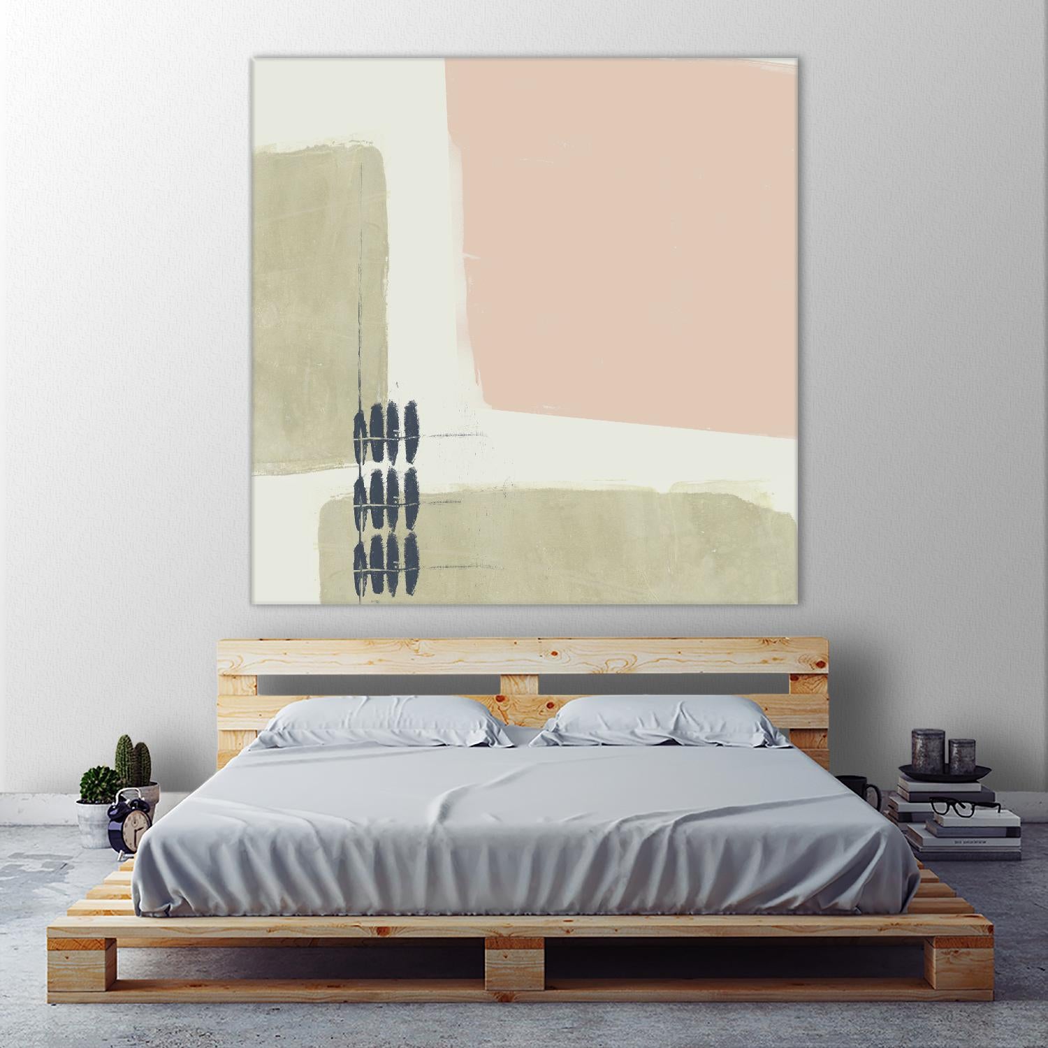 Monotype Abstraction I by Jennifer Goldberger on GIANT ART - pink abstract