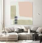 Monotype Abstraction I by Jennifer Goldberger on GIANT ART - pink abstract