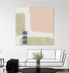 Monotype Abstraction I by Jennifer Goldberger on GIANT ART - pink abstract