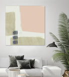 Monotype Abstraction I by Jennifer Goldberger on GIANT ART - pink abstract