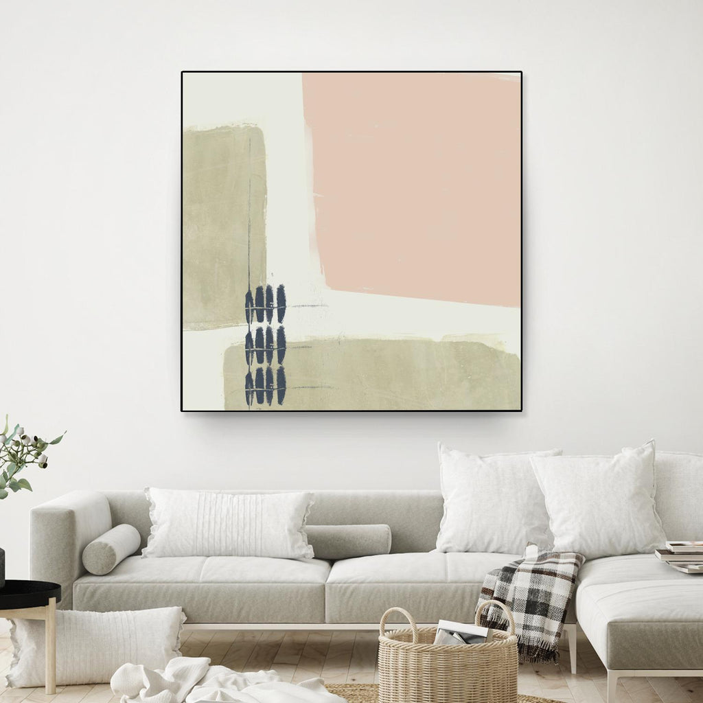 Monotype Abstraction I by Jennifer Goldberger on GIANT ART - pink abstract