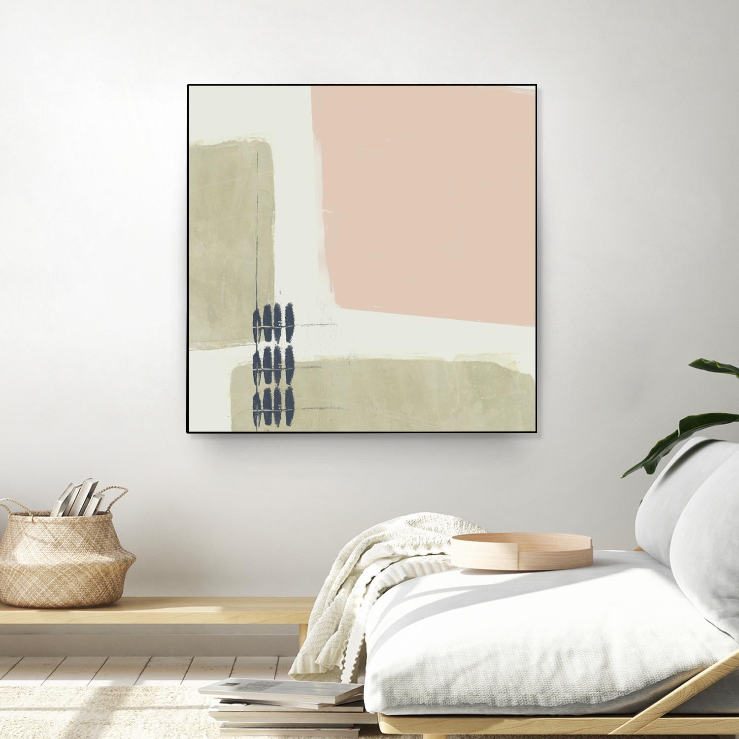 Monotype Abstraction I by Jennifer Goldberger on GIANT ART - pink abstract