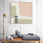 Monotype Abstraction I by Jennifer Goldberger on GIANT ART - pink abstract