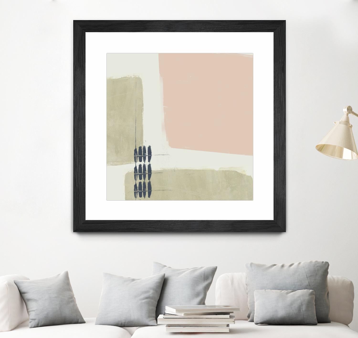 Monotype Abstraction I by Jennifer Goldberger on GIANT ART - pink abstract