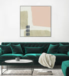 Monotype Abstraction I by Jennifer Goldberger on GIANT ART - pink abstract