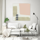 Monotype Abstraction I by Jennifer Goldberger on GIANT ART - pink abstract