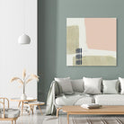 Monotype Abstraction I by Jennifer Goldberger on GIANT ART - pink abstract