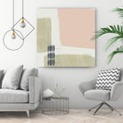 Monotype Abstraction I by Jennifer Goldberger on GIANT ART - pink abstract