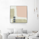 Monotype Abstraction I by Jennifer Goldberger on GIANT ART - pink abstract