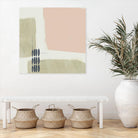 Monotype Abstraction I by Jennifer Goldberger on GIANT ART - pink abstract