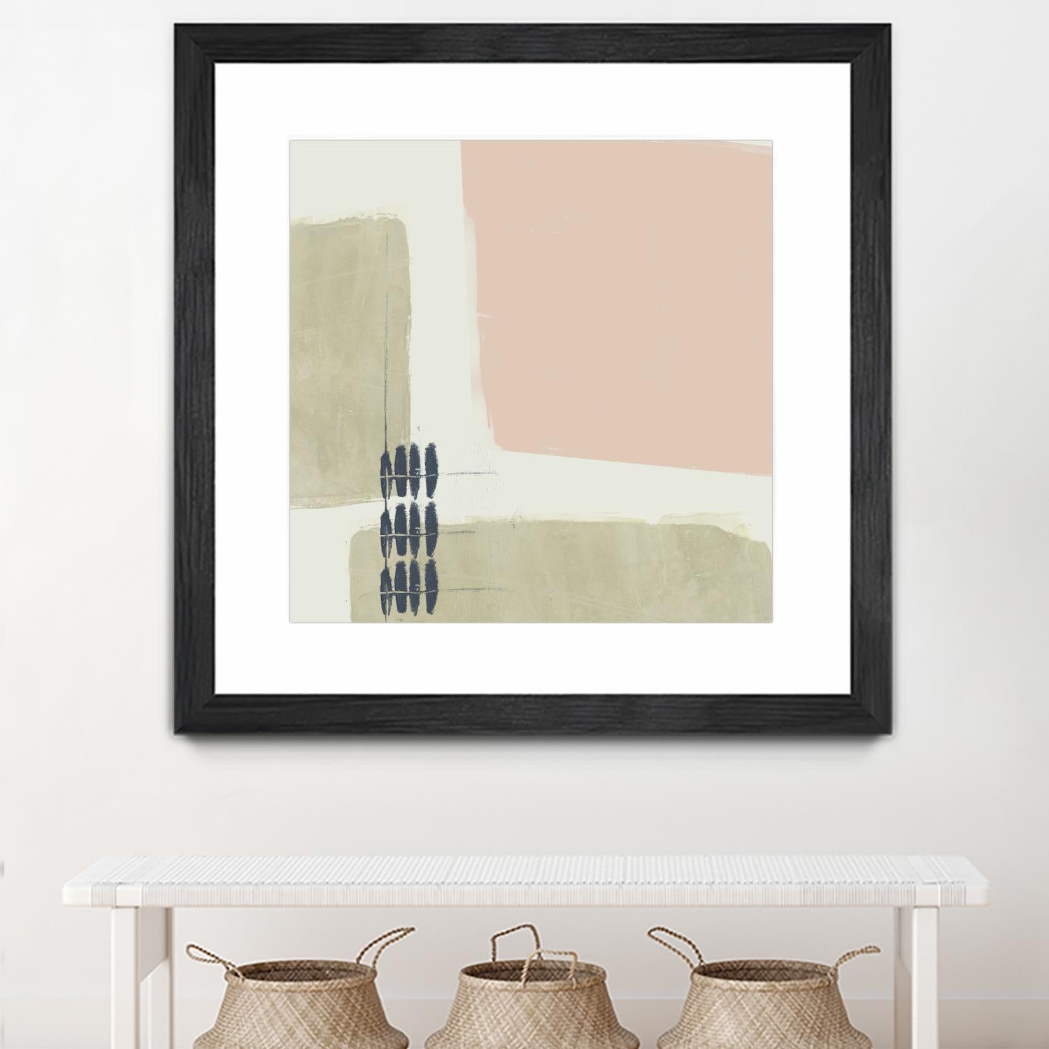 Monotype Abstraction I by Jennifer Goldberger on GIANT ART - pink abstract