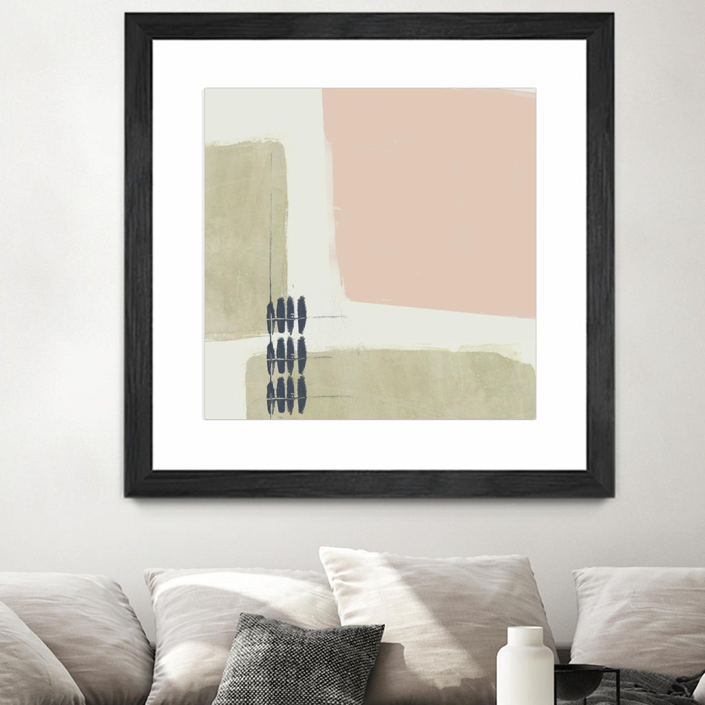 Monotype Abstraction I by Jennifer Goldberger on GIANT ART - pink abstract