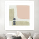 Monotype Abstraction I by Jennifer Goldberger on GIANT ART - pink abstract