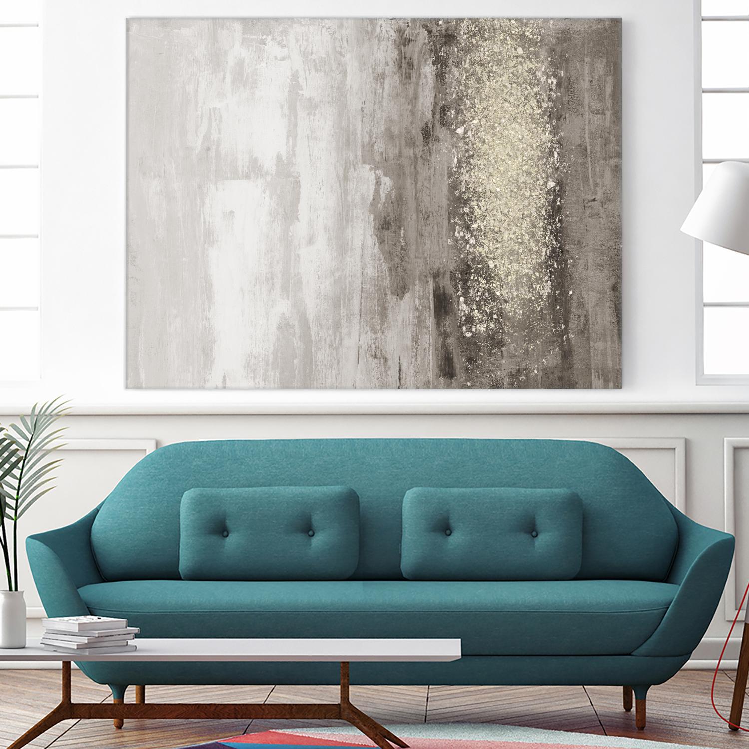 Glitter Rain I by Jennifer Goldberger on GIANT ART - abstract