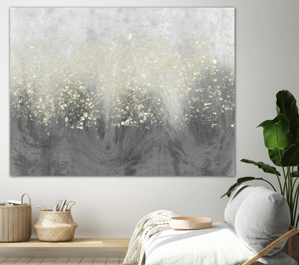 Glitter Swirl I de Jennifer Goldberger sur GIANT ART - abstrait brun