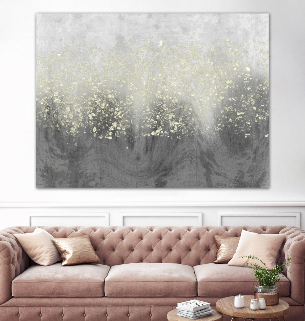 Glitter Swirl I by Jennifer Goldberger on GIANT ART - brown abstract