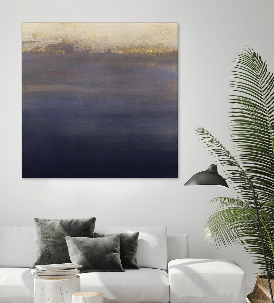 Indigo Sundown I by Victoria Borges on GIANT ART - pink abstract
