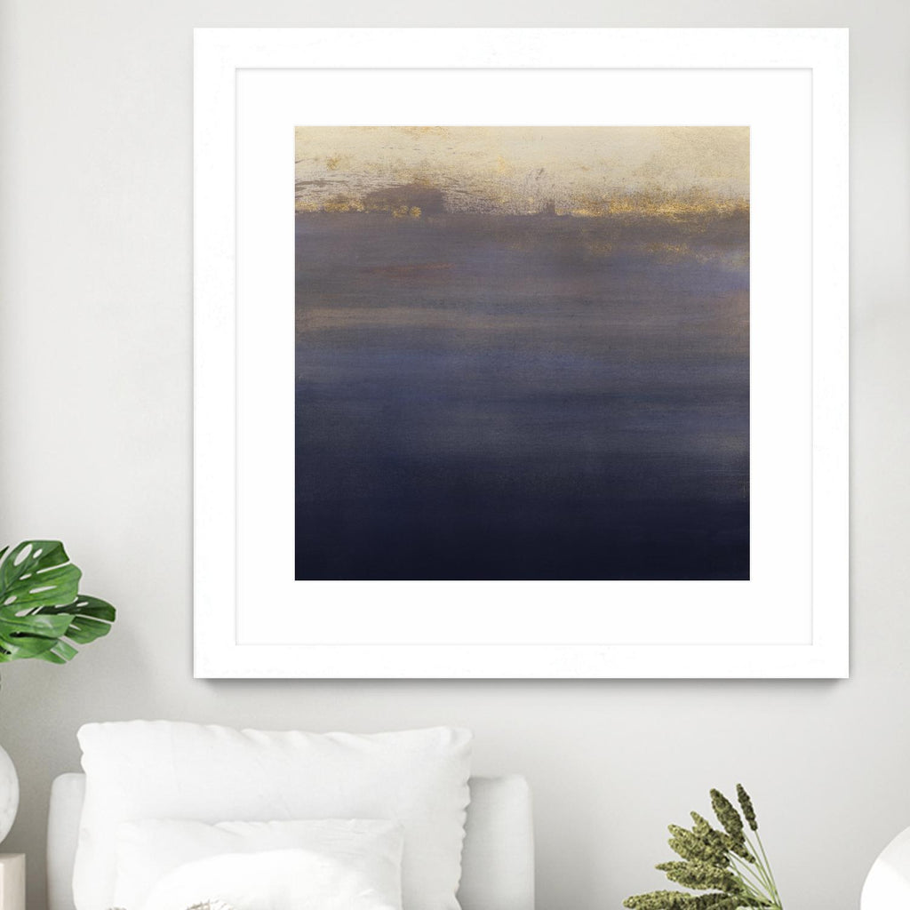 Indigo Sundown I by Victoria Borges on GIANT ART - pink abstract