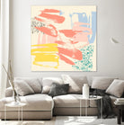 Retro Op II by Jennifer Goldberger on GIANT ART - pink abstract