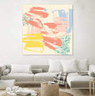 Retro Op II by Jennifer Goldberger on GIANT ART - pink abstract