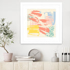 Retro Op II by Jennifer Goldberger on GIANT ART - pink abstract