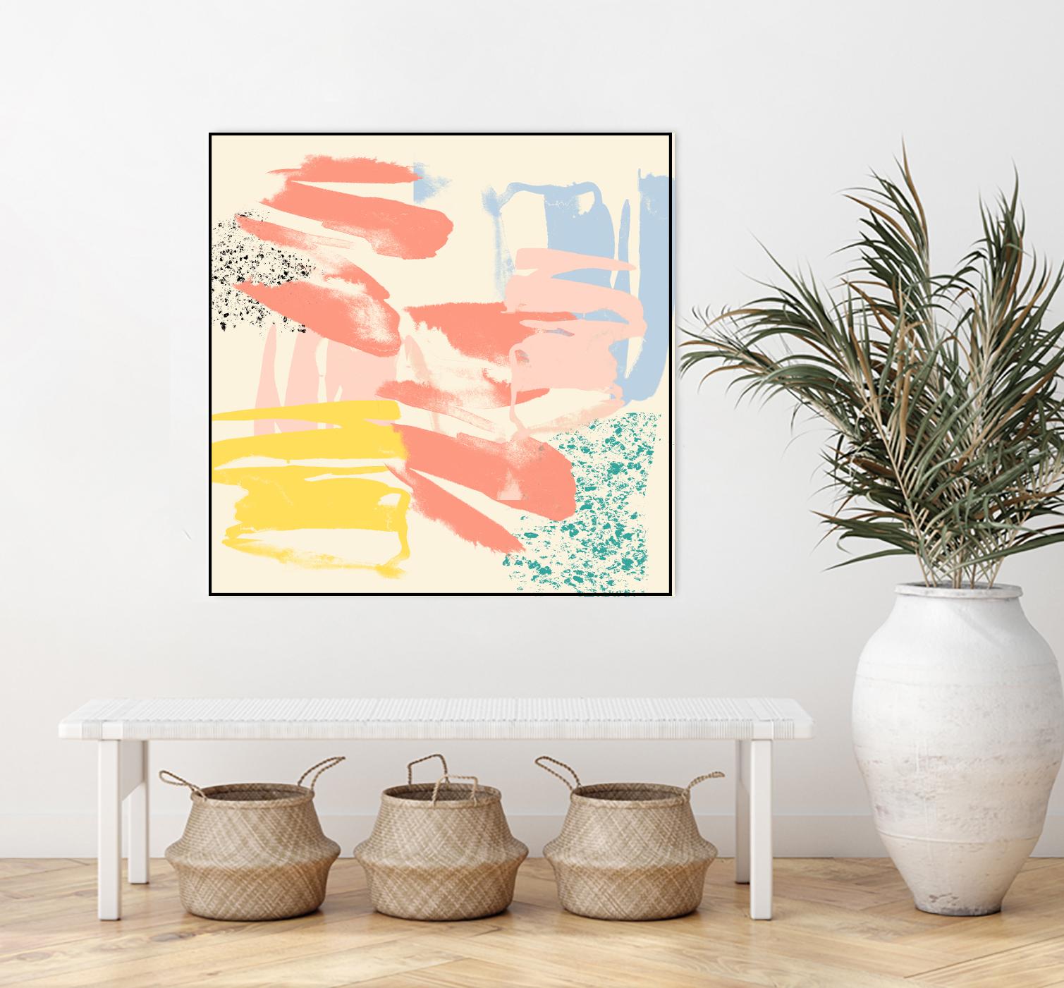 Retro Op II by Jennifer Goldberger on GIANT ART - pink abstract