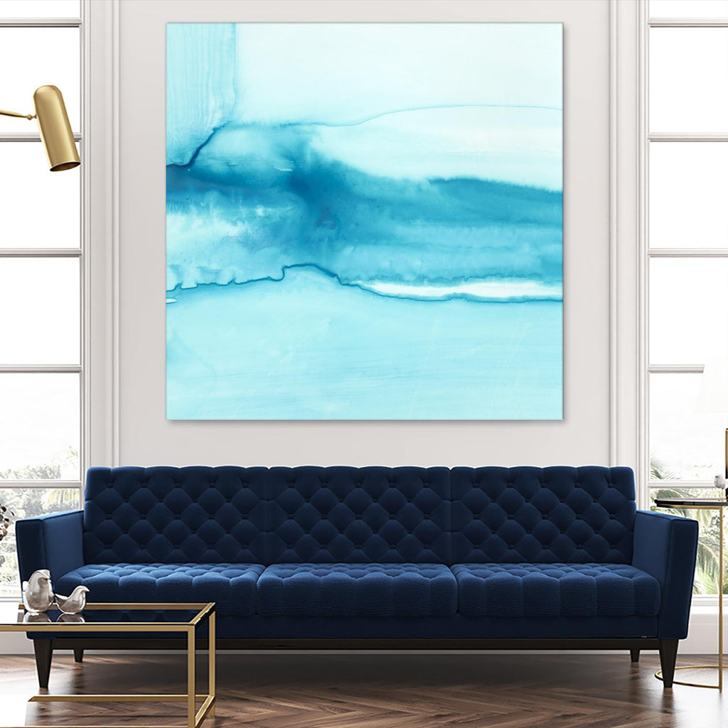Making Waves III par Ethan Harper sur GIANT ART - abstrait bleu