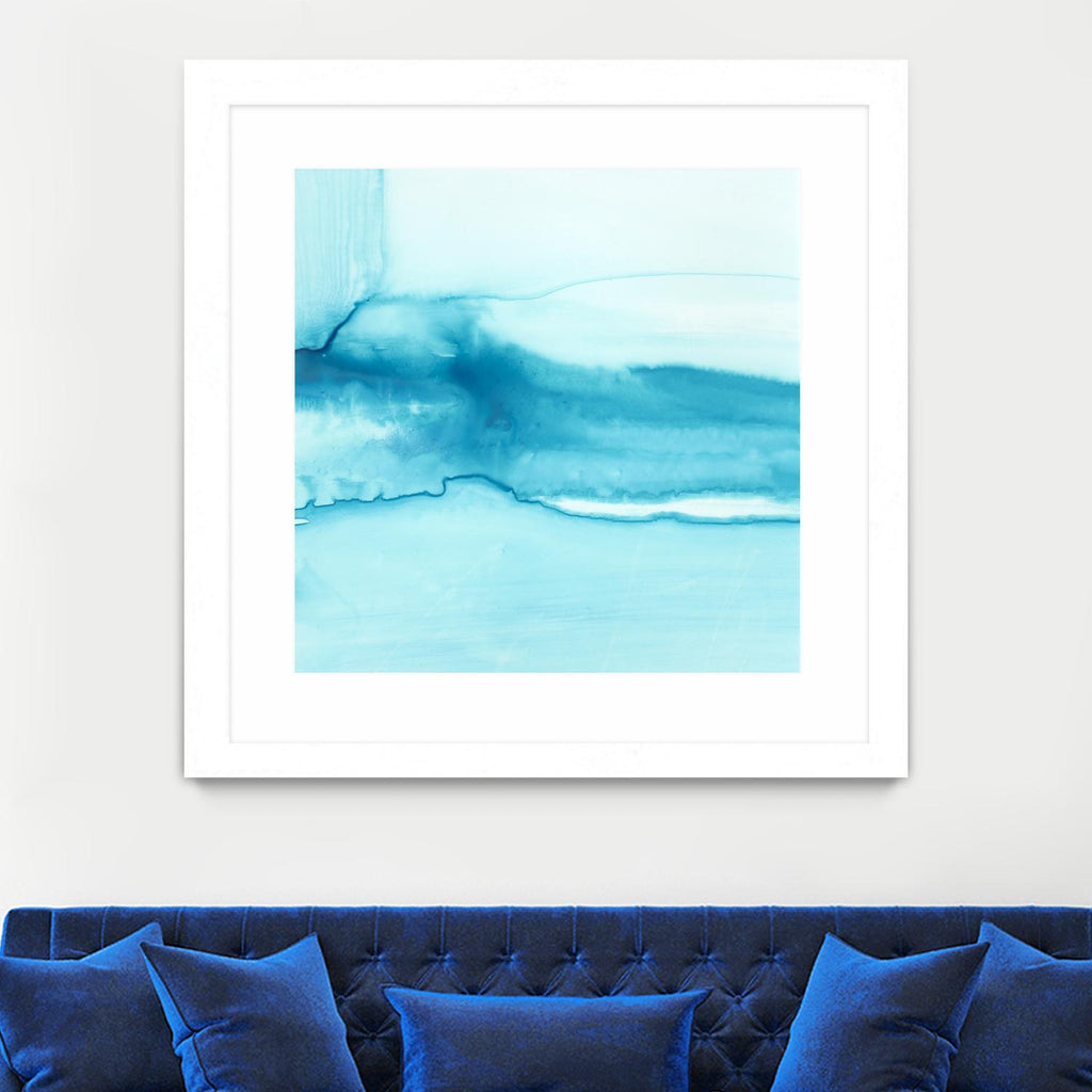 Making Waves III par Ethan Harper sur GIANT ART - abstrait bleu