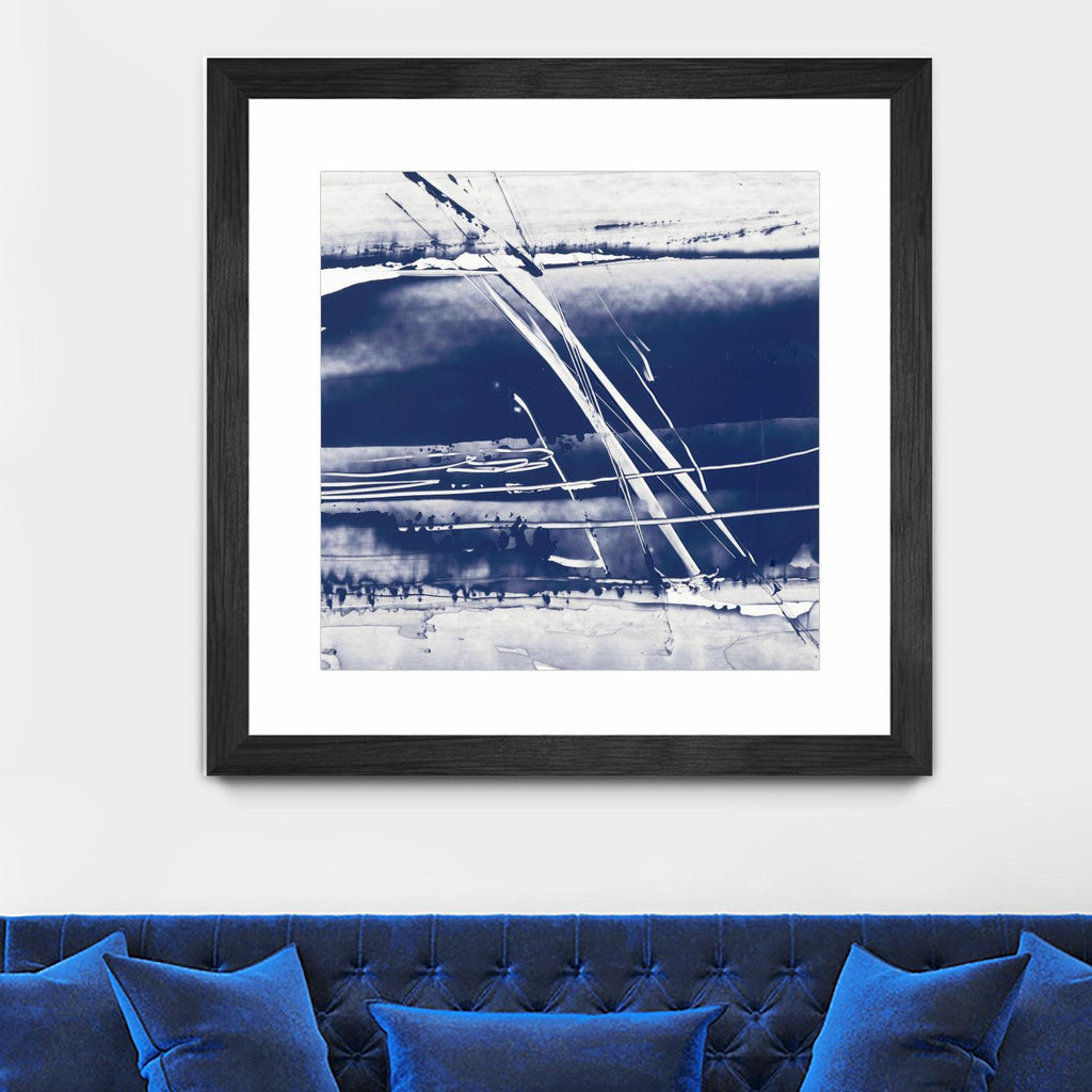 Alternating Current II by Ethan Harper on GIANT ART - blue abstract