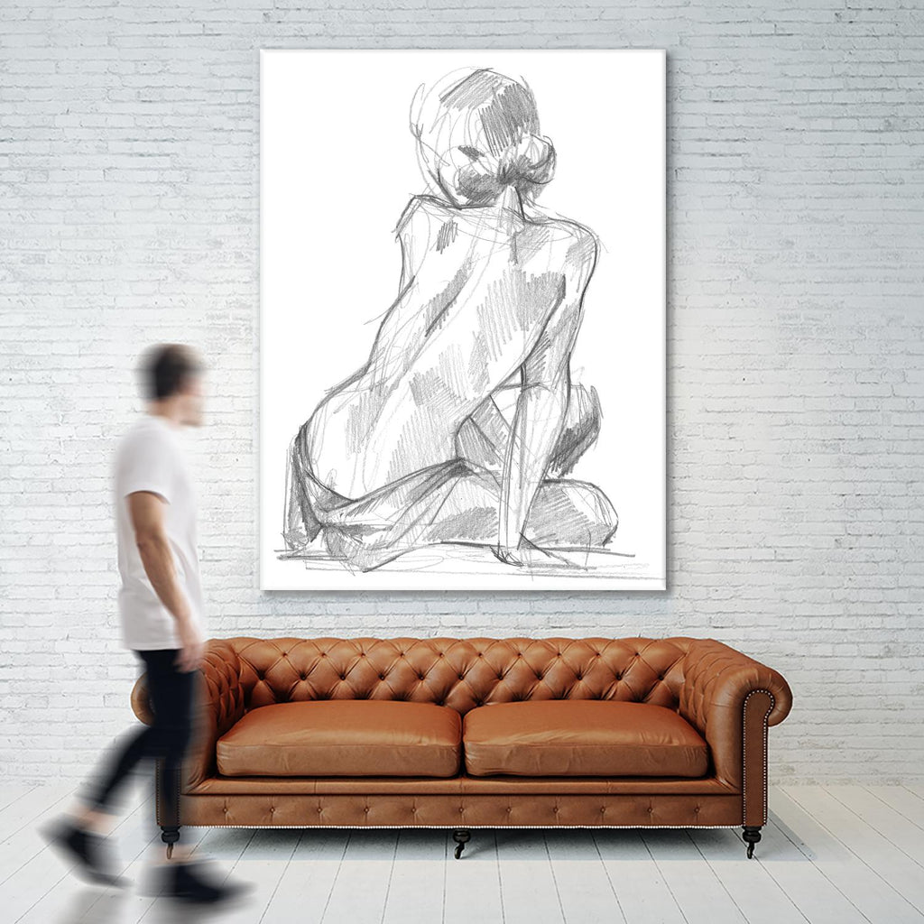 Sitting Pose II by Jennifer Paxton Parker on GIANT ART - linear linear
