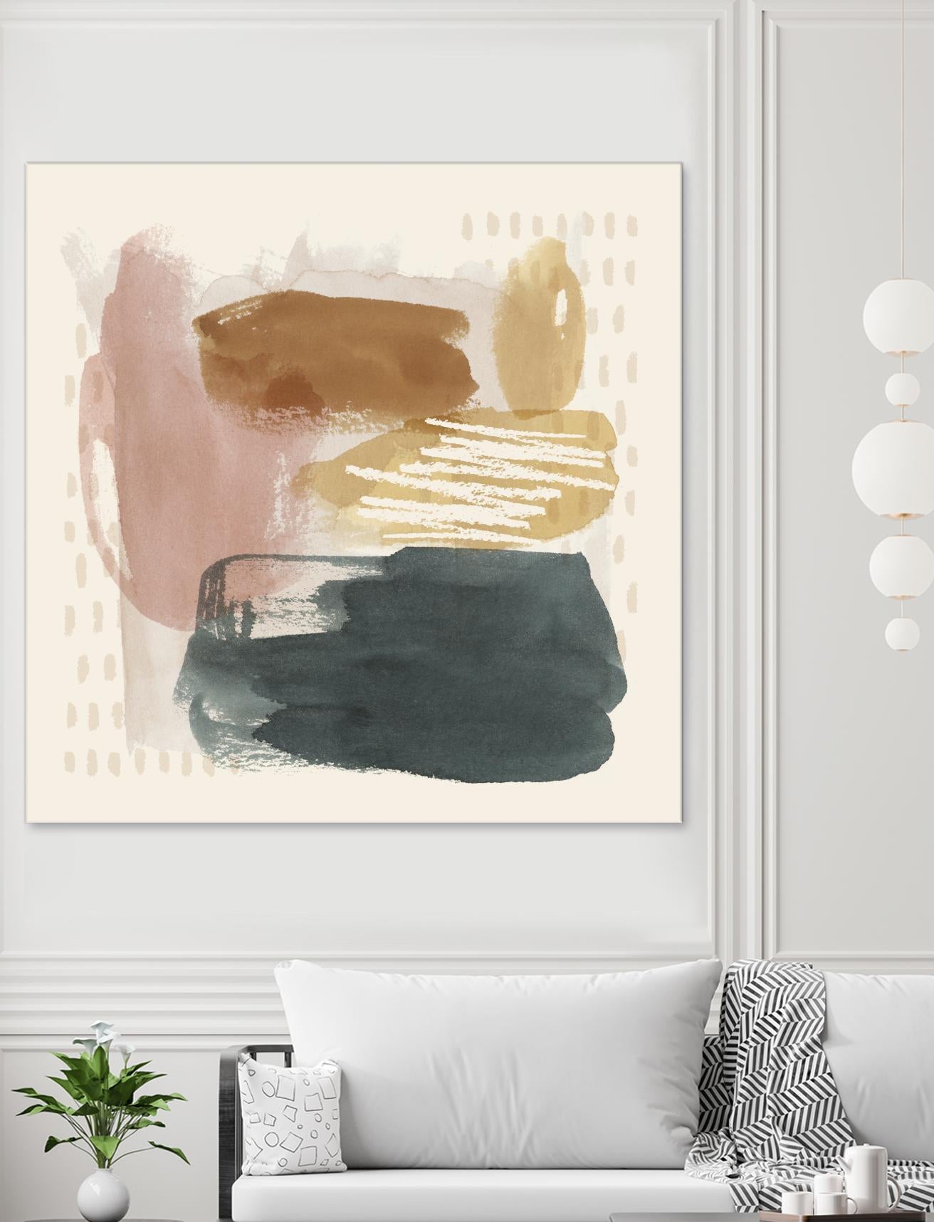 Ochre Echo IV by Grace Popp on GIANT ART - abstract