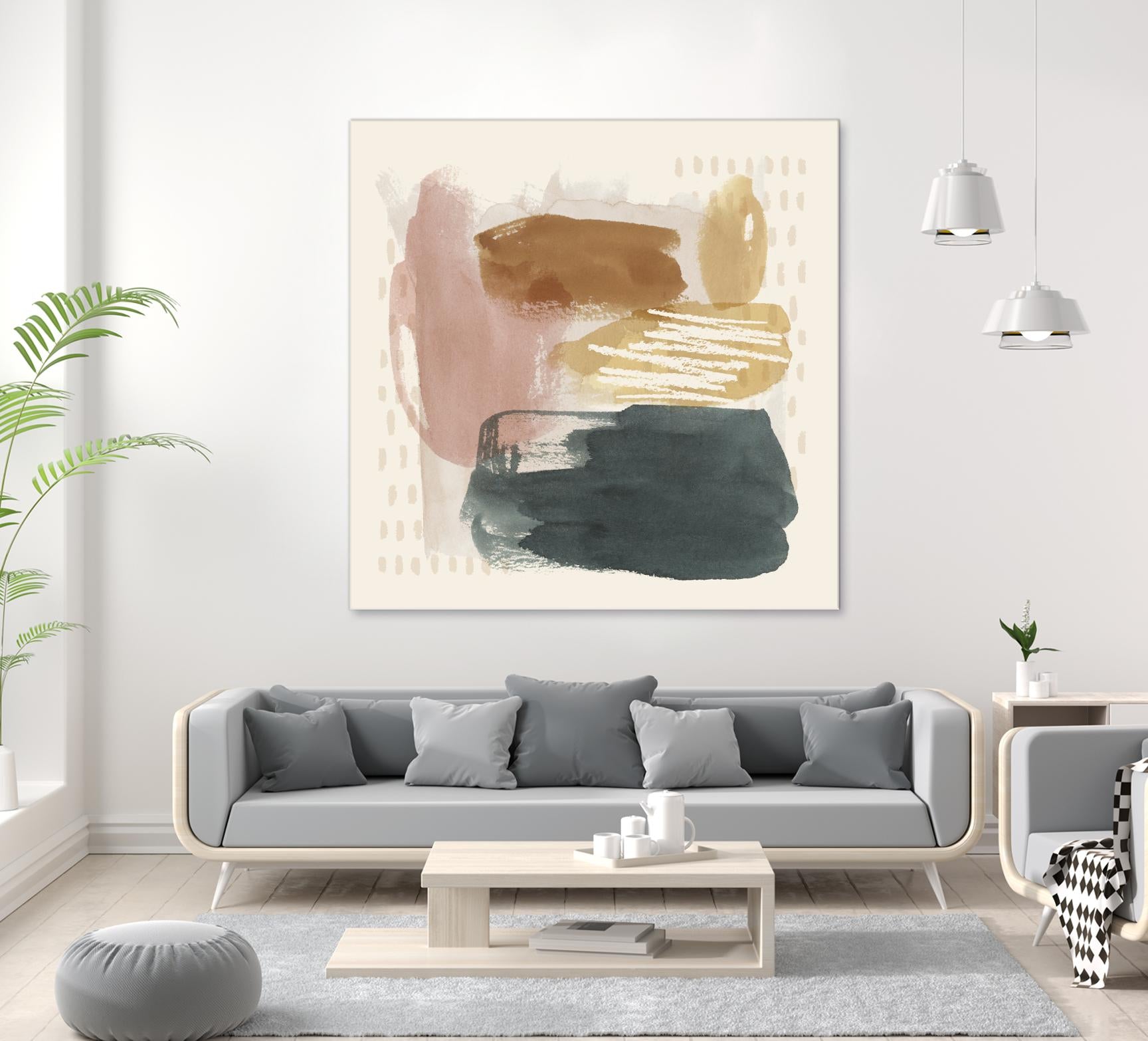 Ochre Echo IV by Grace Popp on GIANT ART - abstract