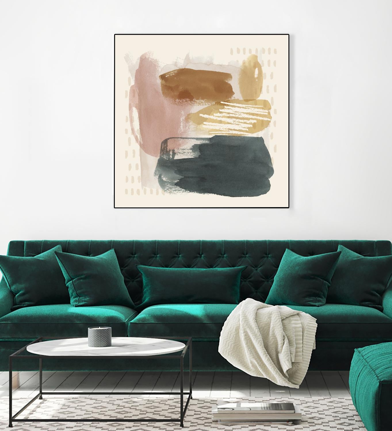 Ochre Echo IV by Grace Popp on GIANT ART - abstract